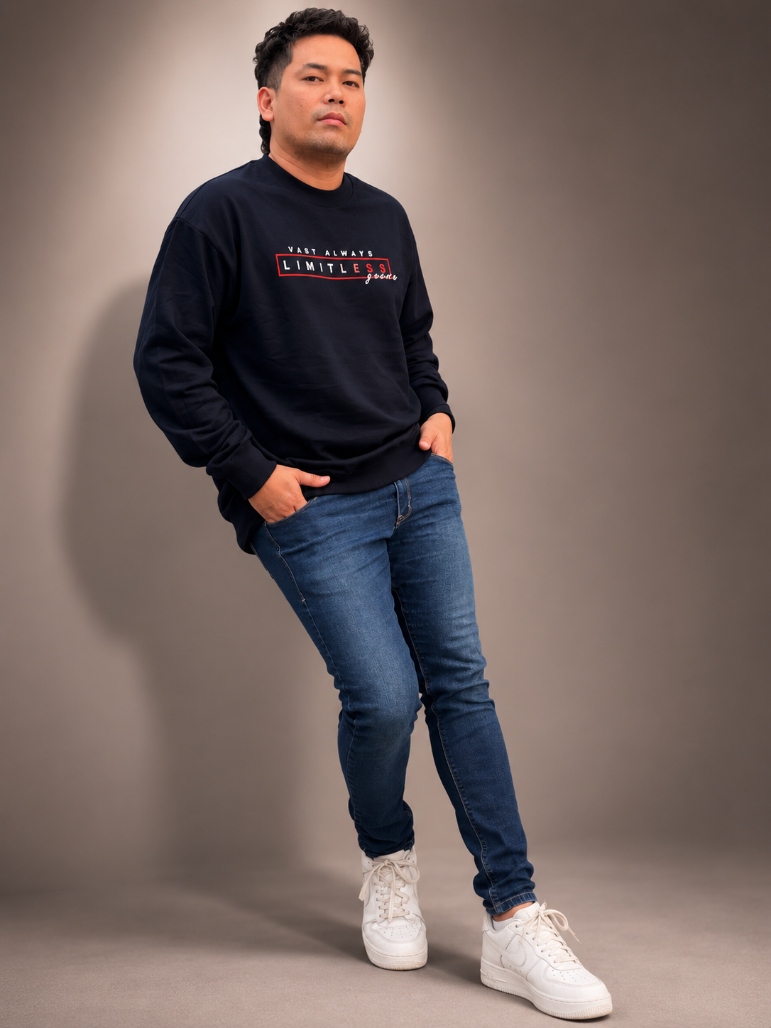 Navy Blue Sweatshirt 1