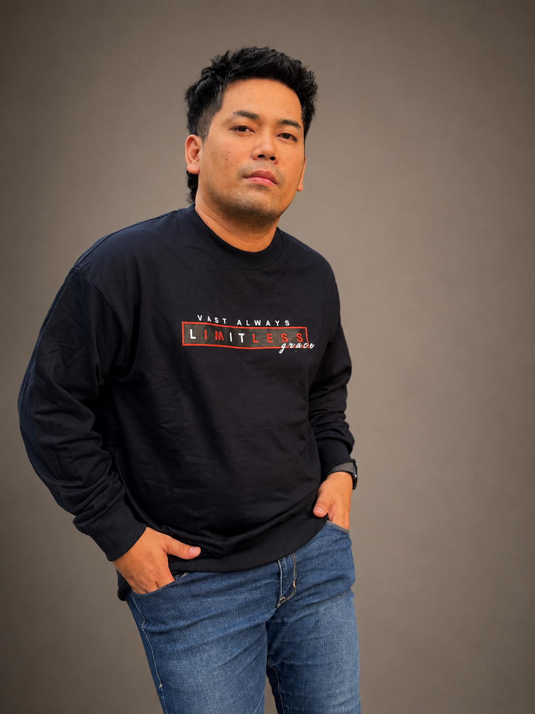 Navy Blue Sweatshirt 2