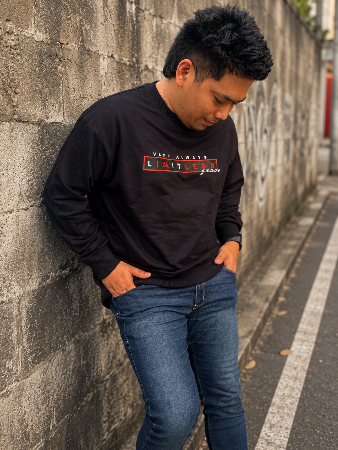 Navy Blue Sweatshirt 3